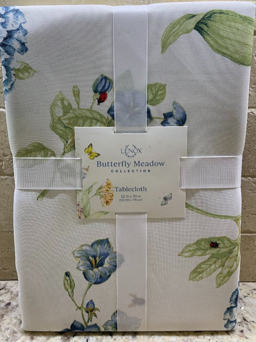 Lenox Butterfly Meadow Bloom Tablecloth 52x70 NWT